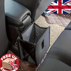 Car Bin Trash Can Hanging Storage Bag Folding Organiser Polyester Zipper Pocket